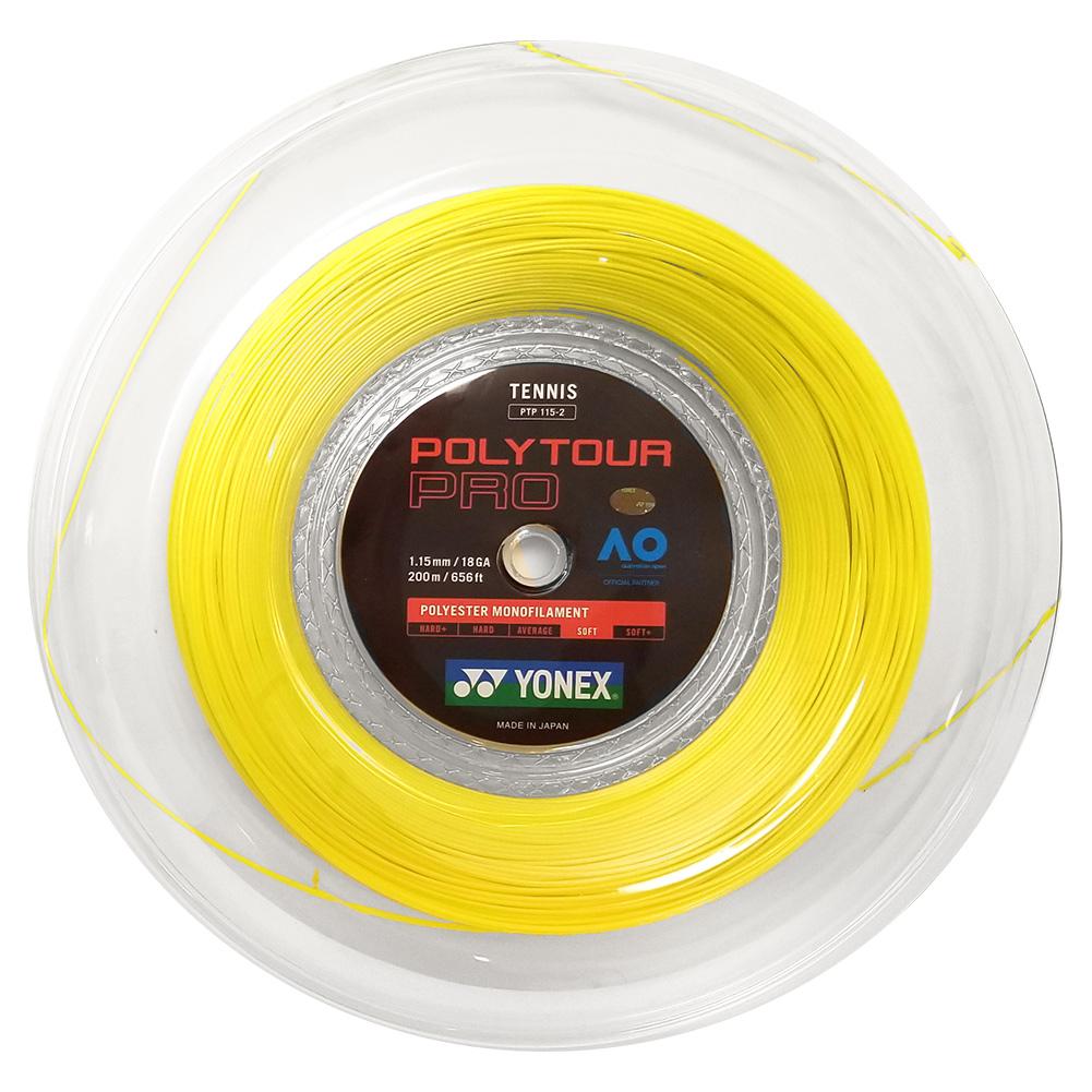 Yonex PolyTour Pro 18/115 Tennis String Reel (200m) - Yellow – T1