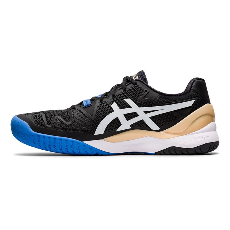 Asics Gel Resolution (Black/White) – T1 SPORTS - Main Image