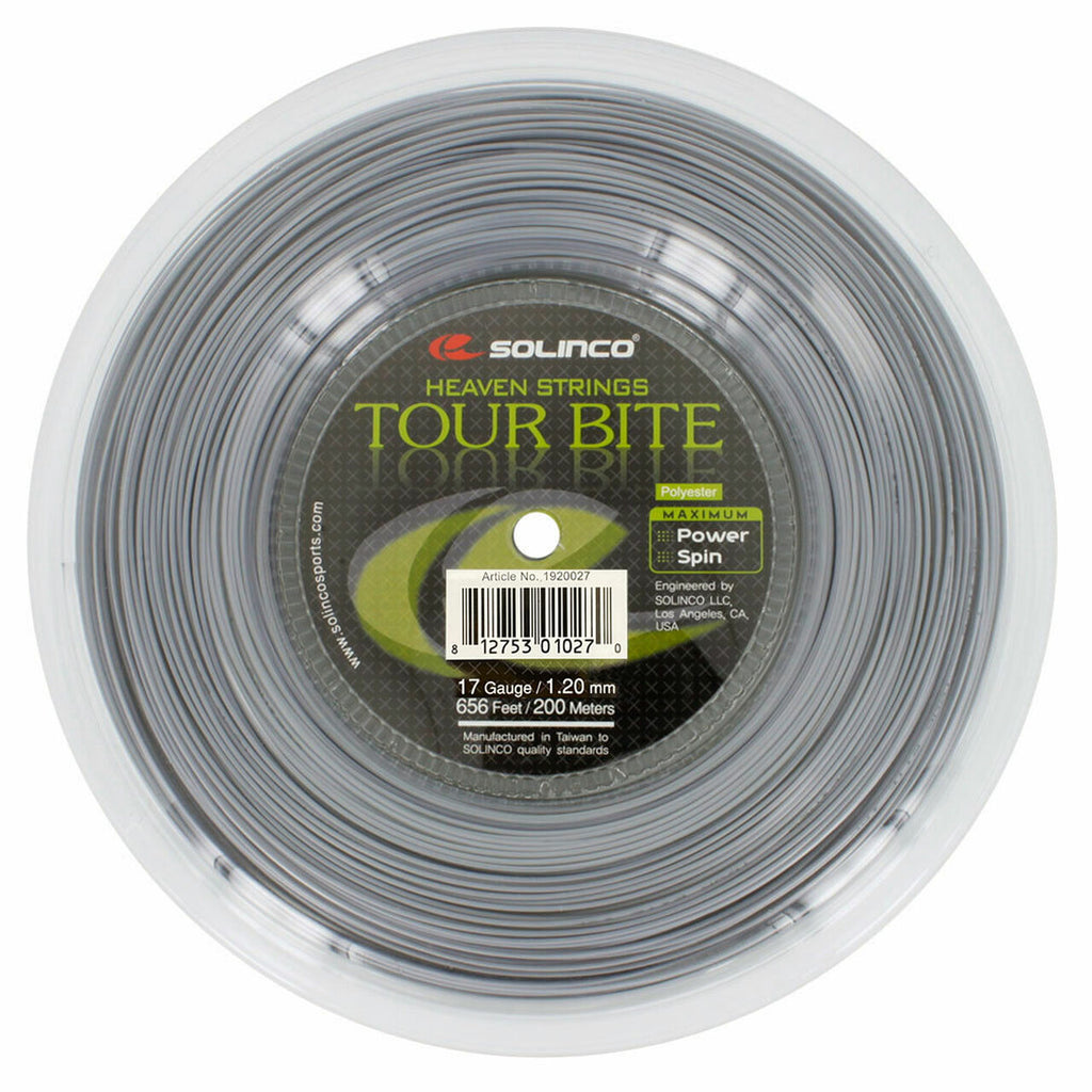 Solinco Tour Bite 17/120 Tennis String Reel (200m) - Silver – T1 SPORTS
