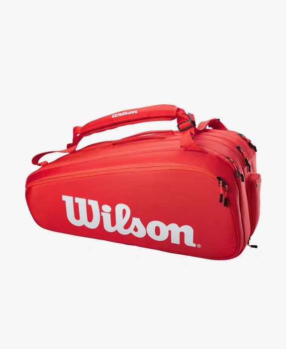 Wilson Super Tour 15 Pack Red Racket Bag – T1 SPORTS