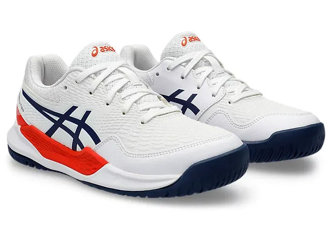 Asics Gel Resolution 9 GS (White/Blue Expanse)