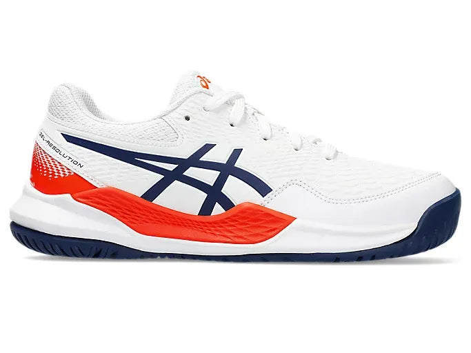 Asics Gel Resolution 9 GS (White/Blue Expanse)
