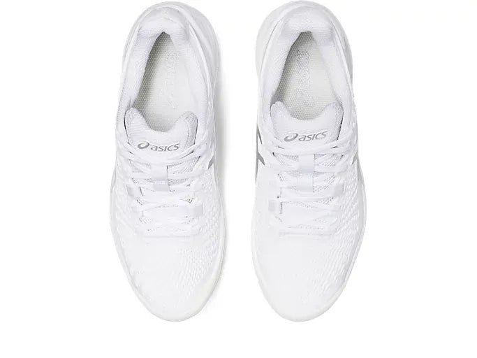 Asics Gel Resolution 9 Wide (White/Pure Silver)