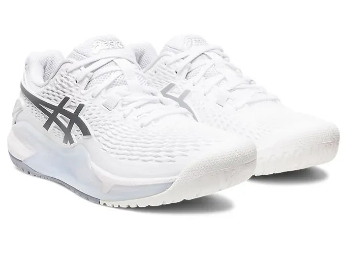 Asics Gel Resolution 9 Wide (White/Pure Silver)