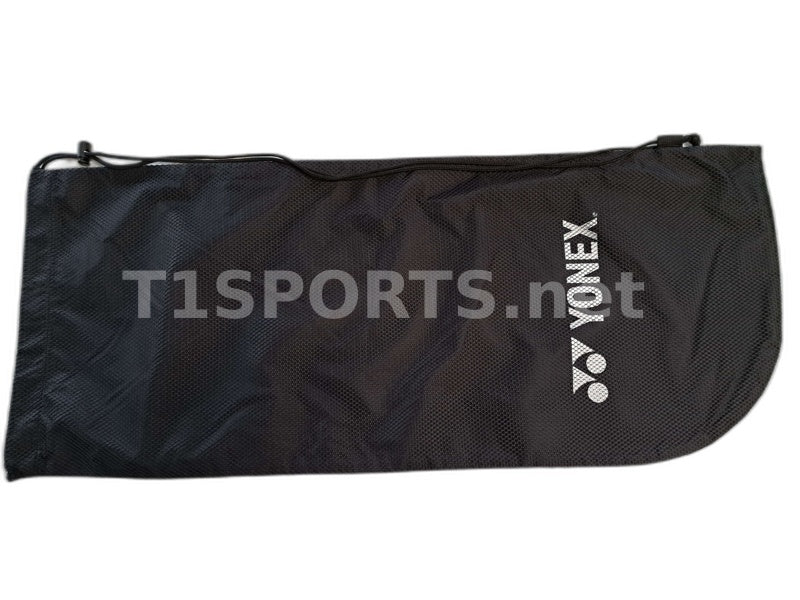 Black/Silver Tennis Racket Sleeve Soft Cover Bag - Yonex
