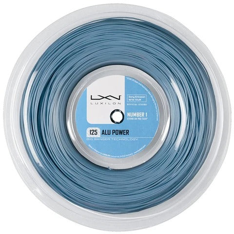 Luxilon Alu Power 16L/125 Tennis String Reel (220m) - Ice Blue