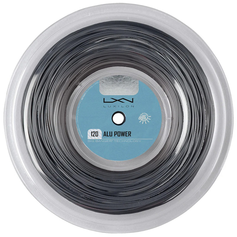 Luxilon Alu Power 17/120 Tennis String Reel (200m) - Silver