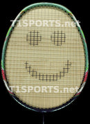 Add On: Smiley Face Badminton Racket Logo Stencil