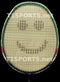 Add On: Smiley Face Badminton Racket Logo Stencil