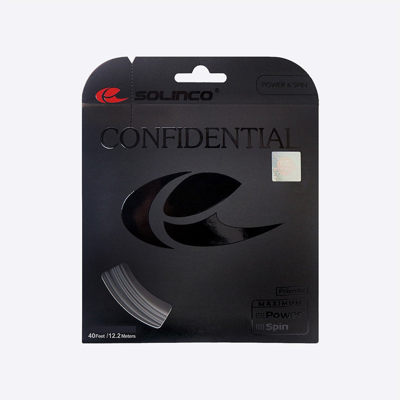 Solinco Confidential 16L/1.25 Tennis String (12m) - Grey
