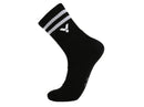 VICTOR SK155 C Black Crew Socks