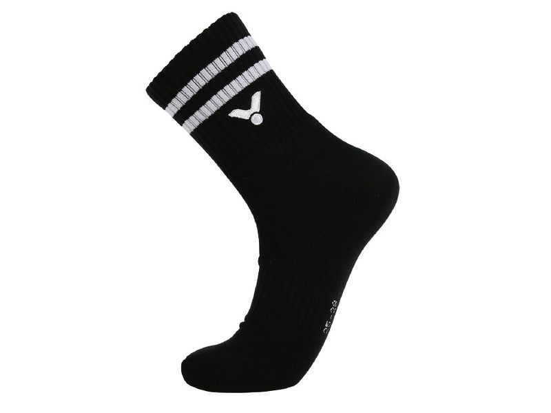 VICTOR SK155 C Black Crew Socks