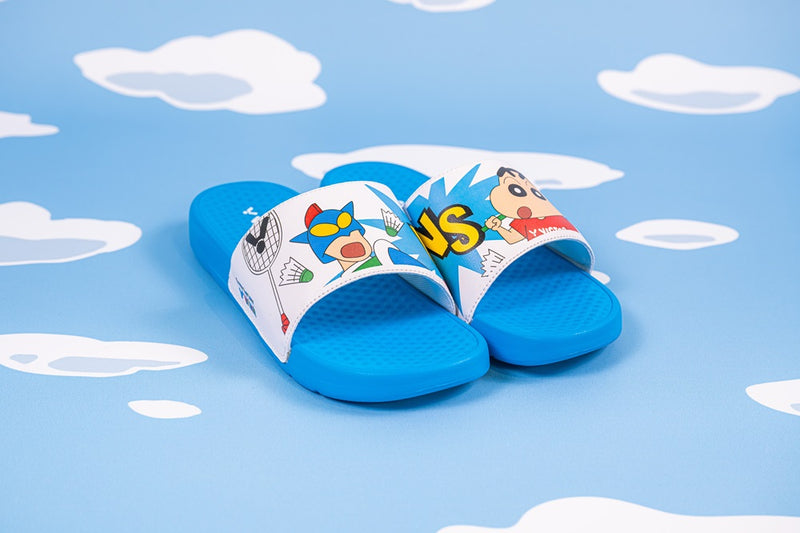 [VICTOR X CRAYON SHINCHAN] 008CS FA Nautical Blue/Bight White Slippers/Sandals