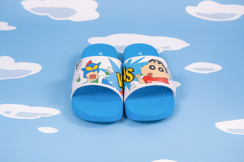 [VICTOR X CRAYON SHINCHAN] 008CS FA Nautical Blue/Bight White Slippers/Sandals