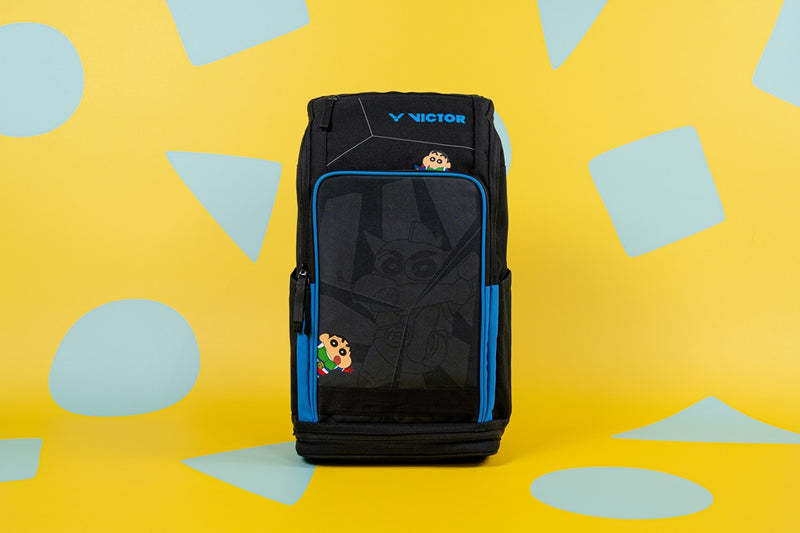 [VICTOR X CRAYON SHINCHAN] BR3042CS C Black Backpack