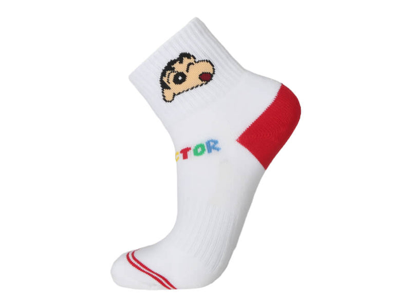 [VICTOR X CRAYON SHINCHAN] SK-410JRCS JD Purple/Red Junior Socks