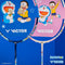 [VICTOR X DORAEMON] DRM-Set IB Pink and Blue Badminton Racket Set