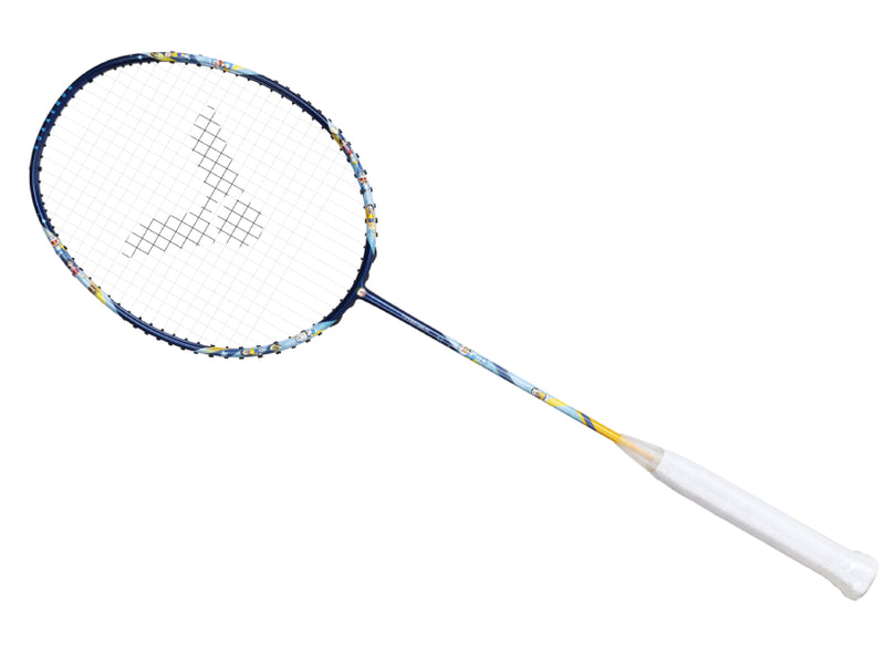 [VICTOR X DORAEMON] DRM-Set IB Pink and Blue Badminton Racket Set