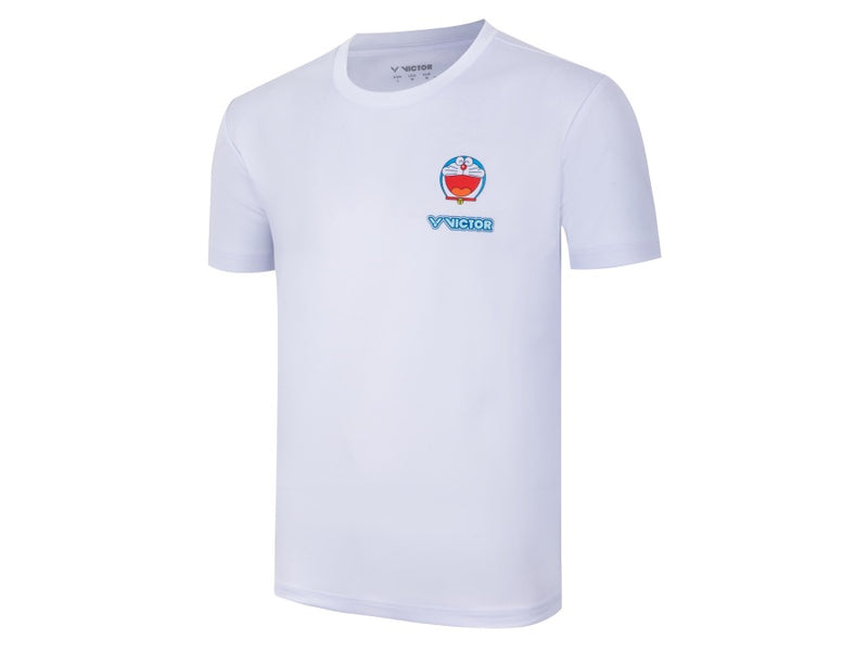 [VICTOR X DORAEMON] T-504DRM A Unisex White Shirt