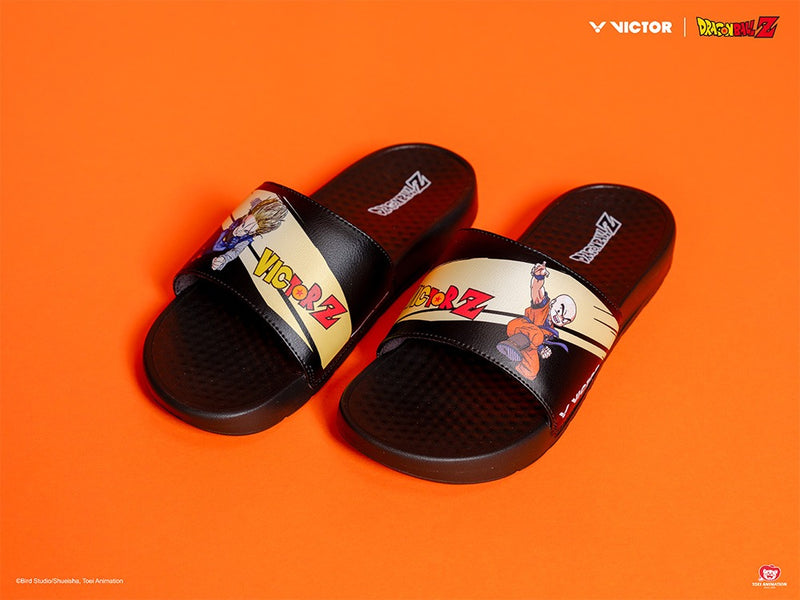 [VICTOR X DRAGON BALL Z] 008DBZ C Black Slippers/Sandals
