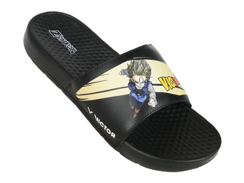 [VICTOR X DRAGON BALL Z] 008DBZ C Black Slippers/Sandals