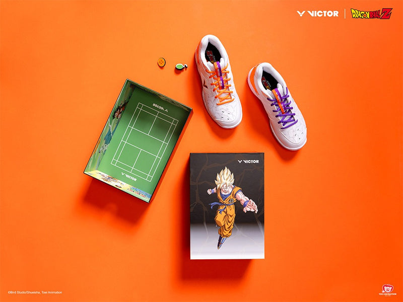 [VICTOR X DRAGON BALL Z] P-DBZ A Bright White Wide Court Shoes