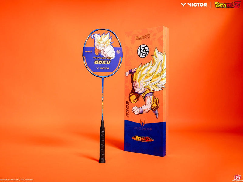 [VICTOR X DRAGON BALL Z] TK-GOKU GB F THRUSTER GOKU Blue Badminton Racket Gift Box