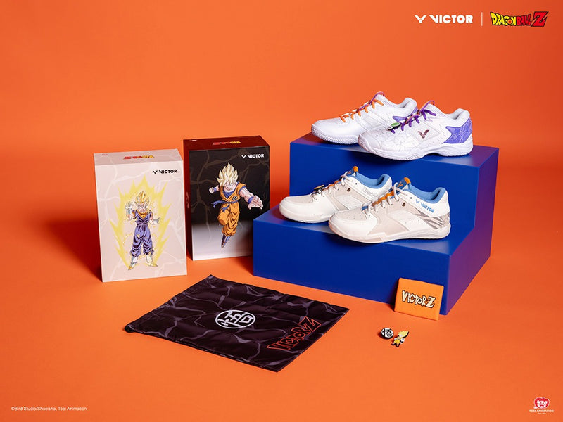 [VICTOR X DRAGON BALL Z] VG-DBZ L Ivory White Court Shoes