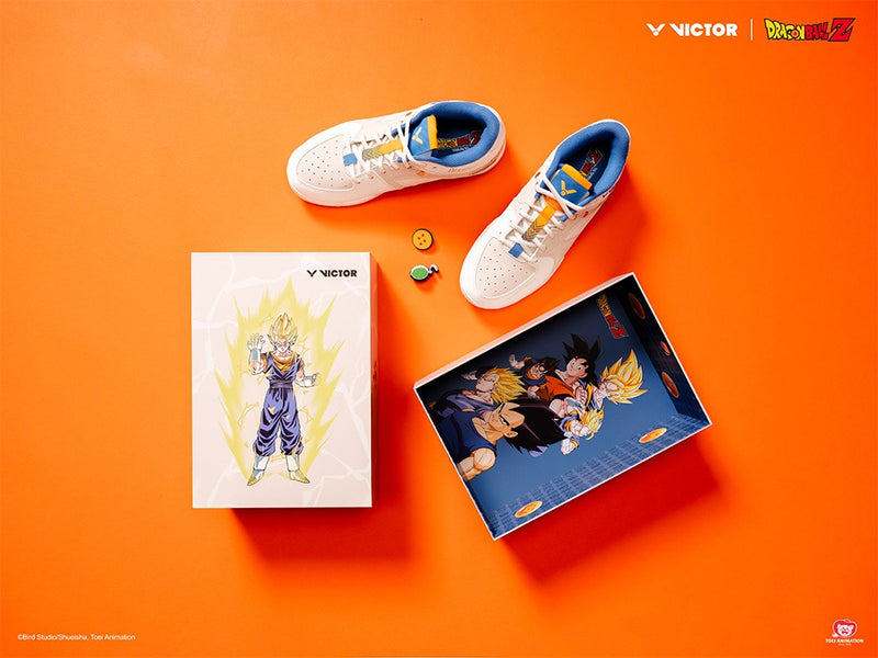 [VICTOR X DRAGON BALL Z] VG-DBZ L Ivory White Court Shoes