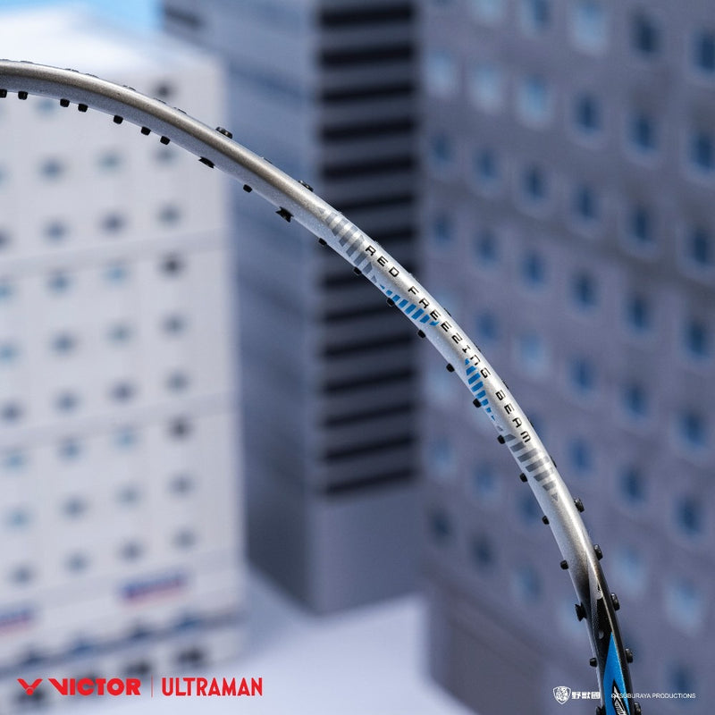 [VICTOR X ULTRAMAN] ARS-ALIEN BALTAN F AURASPEED ALIEN BALTAN Glossy Silver Badminton Racket