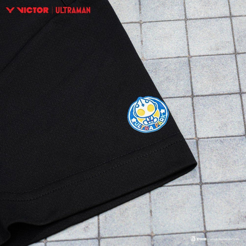 [VICTOR X ULTRAMAN] T-504UTM C Unisex Black Shirt