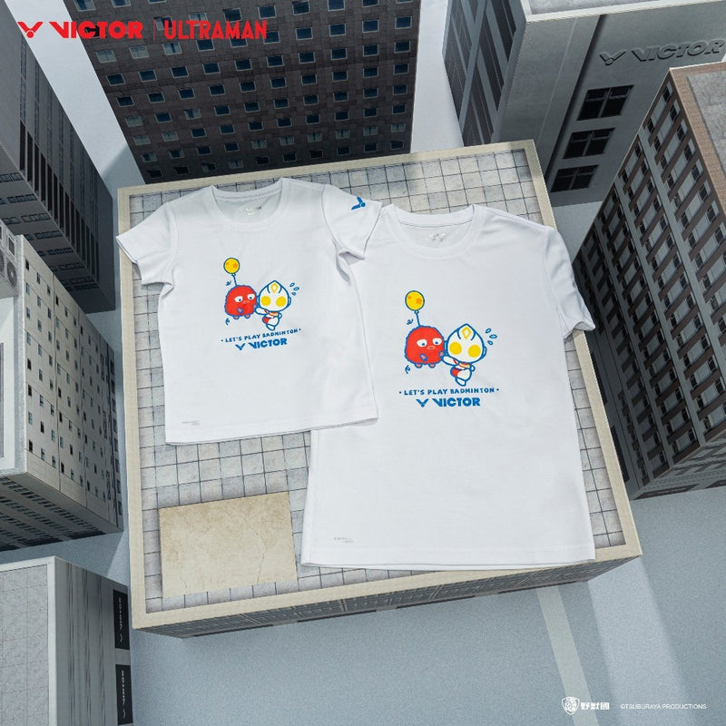[VICTOR X ULTRAMAN] T-505UTM A Unisex White Shirt
