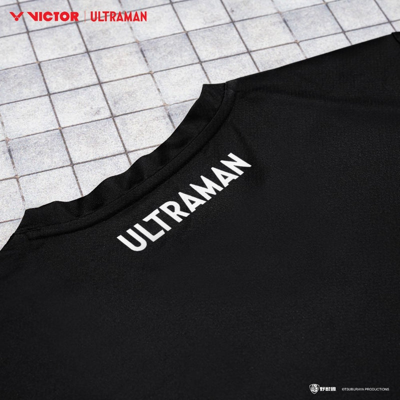 [VICTOR X ULTRAMAN] T-514UTM C Unisex Black Shirt