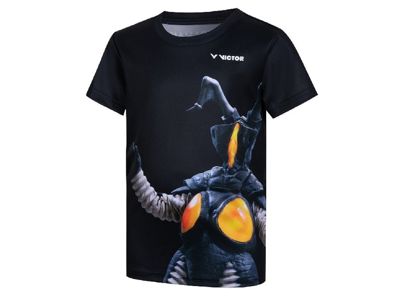 [VICTOR X ULTRAMAN] T-515UTM C Unisex Black Shirt