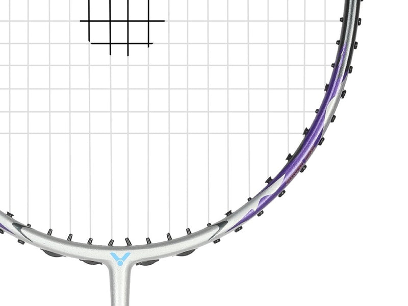 [VICTOR X ULTRAMAN] TK-ULTRAMANTIGA S THRUSTER ULTRAMANTIGA Glossy Silver Badminton Racket