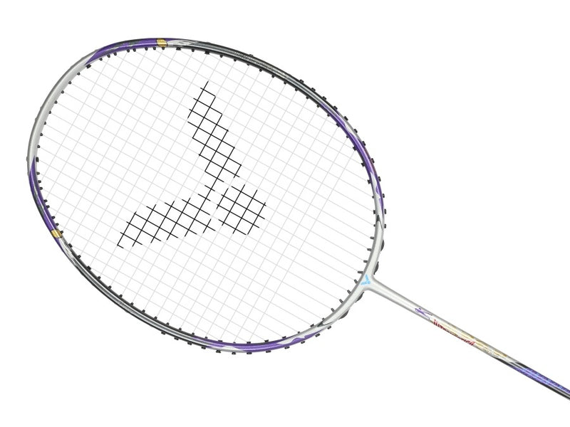 [VICTOR X ULTRAMAN] TK-ULTRAMANTIGA S THRUSTER ULTRAMANTIGA Glossy Silver Badminton Racket