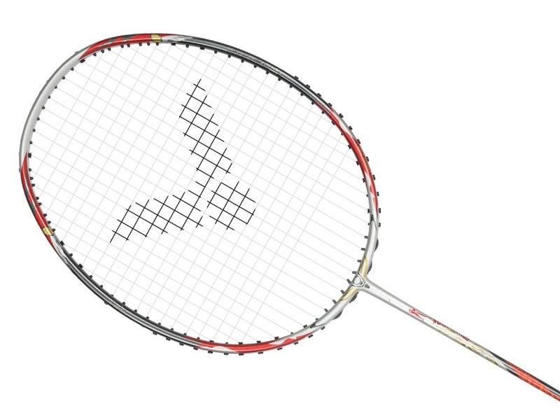 [VICTOR X ULTRAMAN] TK-ULTRAMANTIGA S THRUSTER ULTRAMANTIGA Glossy Silver Badminton Racket