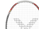 [VICTOR X ULTRAMAN] TK-ULTRAMANTIGA S THRUSTER ULTRAMANTIGA Glossy Silver Badminton Racket