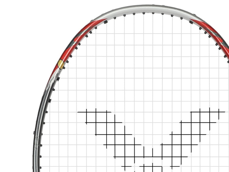 [VICTOR X ULTRAMAN] TK-ULTRAMANTIGA S THRUSTER ULTRAMANTIGA Glossy Silver Badminton Racket