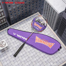 [VICTOR X ULTRAMAN] TK-ULTRAMANTIGA S THRUSTER ULTRAMANTIGA Glossy Silver Badminton Racket