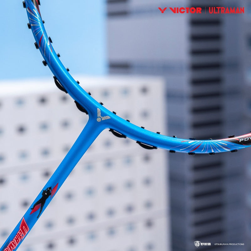 [VICTOR X ULTRAMAN] TK-ULTRAMANZ F THRUSTER ULTRAMANZ Cloissone Blue Badminton Racket