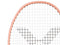 Victor TK-280 I THRUSTER K 280 Peach Pink (Pre-Strung) Badminton Racket