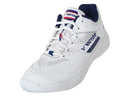 Victor [A301 AB] White/Blue Wide Court Shoes