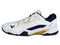 Victor [A531W AB] White/Medieval Blue Wide Court Shoes