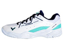 Victor [A531W AR] White/Cockatoo Green Wide Court Shoes