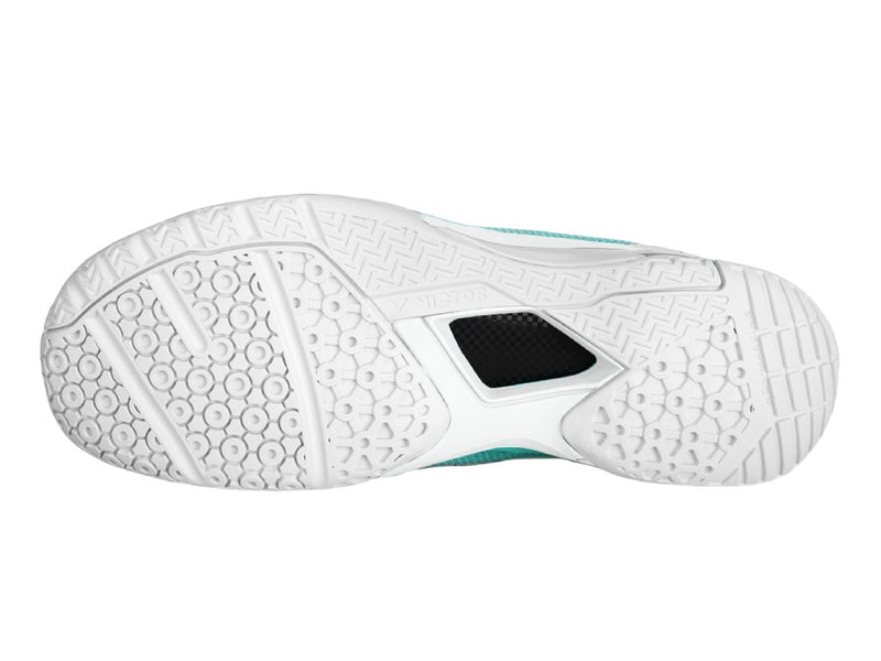 Victor [A531W AR] White/Cockatoo Green Wide Court Shoes
