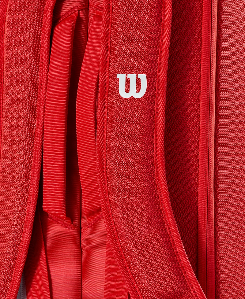 Wilson Super Tour 6 Pack Red Racket Bag