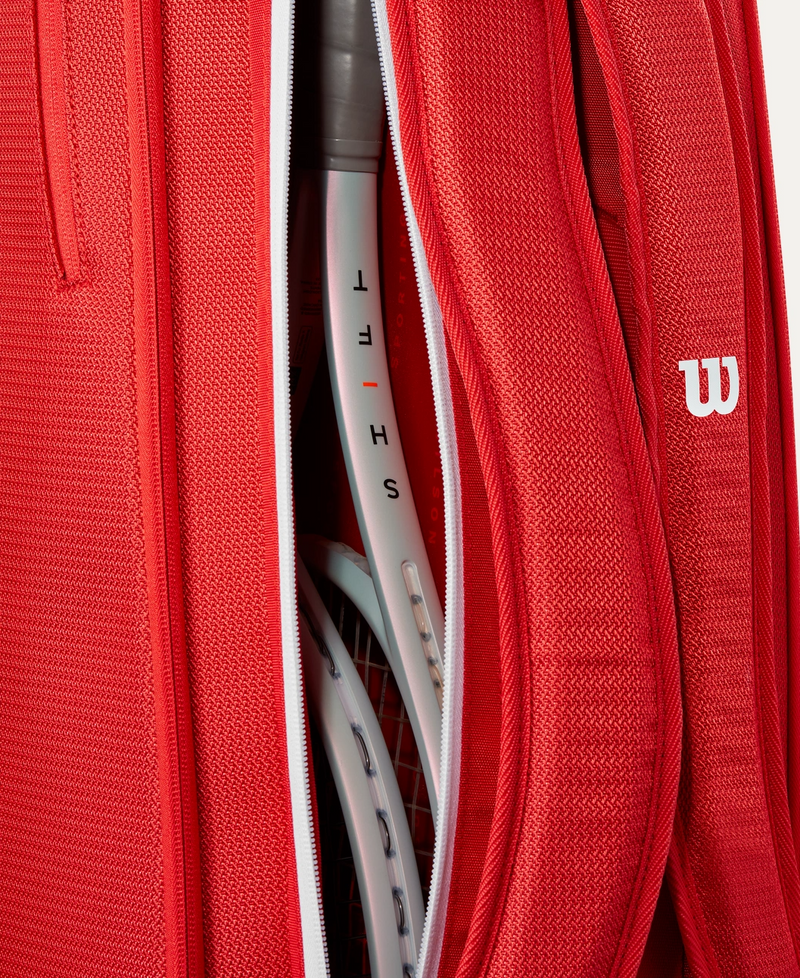 Wilson Super Tour 6 Pack Red Racket Bag