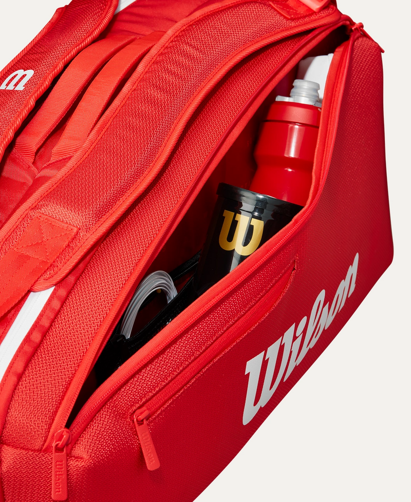 Wilson Super Tour 6 Pack Red Racket Bag