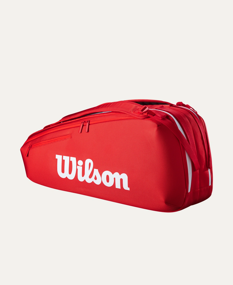 Wilson Super Tour 6 Pack Red Racket Bag